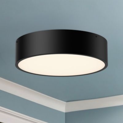 Shown in Matte Black finish, Small size, lit, in use