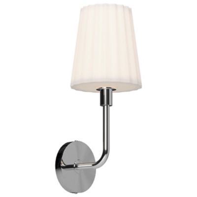Plisse Opal Matte Glass Wall Sconce