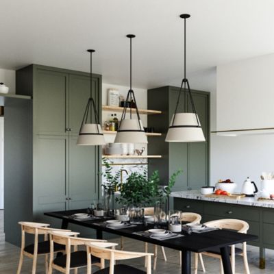 Shown in Matte Black finish, in use, lit