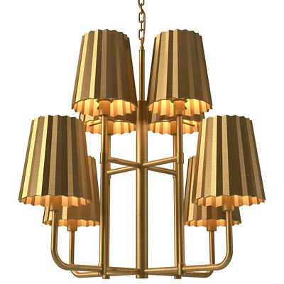 Plisse 2 Tier Chandelier