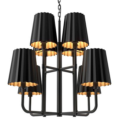 Plisse 2 Tier Chandelier