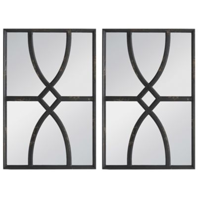 Minerva Rectangular Wall Mirror - Set of 2