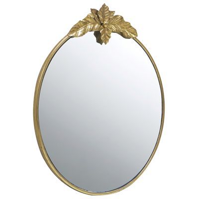 Blair Oval Wall Mirror (Gold) - OPEN BOX