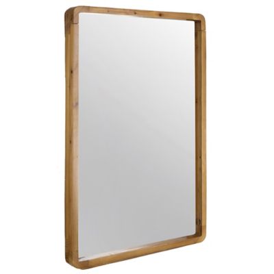 Anders Rectangular Wall Mirror (Brown) - OPEN BOX