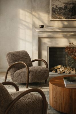 Shown in Taupe Shearling color, in use