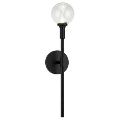 Orlantha Wall Sconce (Clear Glass|Black) - OPEN BOX