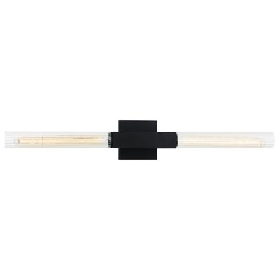 Odelle Double Light Wall Sconce (Matte Black) - OPEN BOX