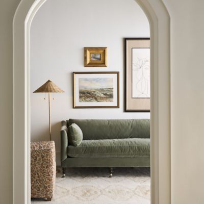 Shown in Slate color, 90 Inch size, in use