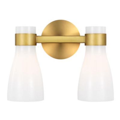 Moritz White Glass Vanity Light