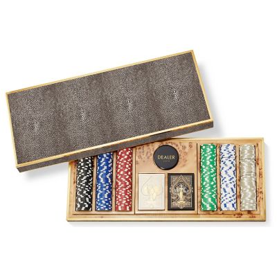 Shagreen Poker Set