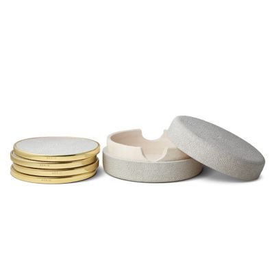 Shagreen Coasters, Set of 4