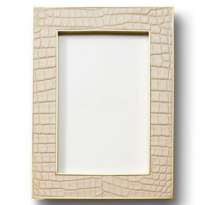 Classic Croc Leather Photo Frame