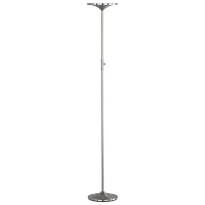 Italian design torchiere floor lamp with glass and brass for New Society