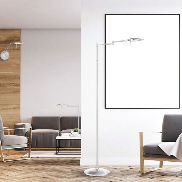 Dessau Turbo Swing Arm LED Floor Lamp