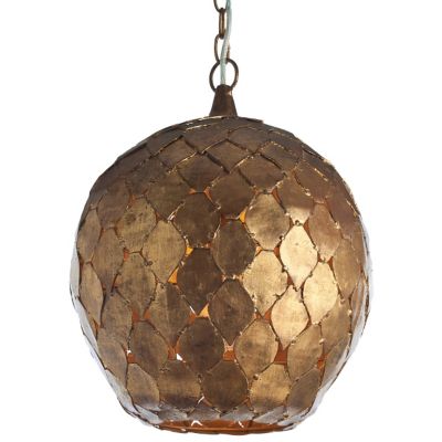 Osgood Iron Pendant (Antiqued Gold Leaf) - OPEN BOX