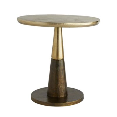 Modern brass end discount table