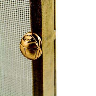 Shown in Antique Brass finish, Medium size, detail view