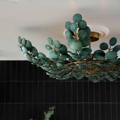 Shown in Eucalyptus finish, lit, in use