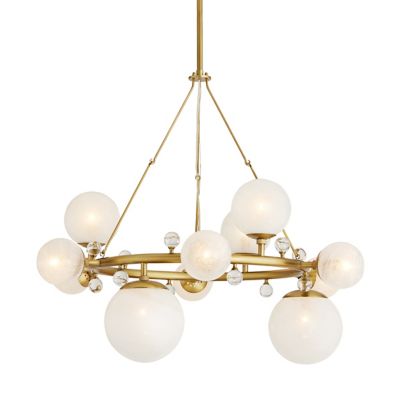 Troon Round Chandelier (Antique Brass) - OPEN BOX