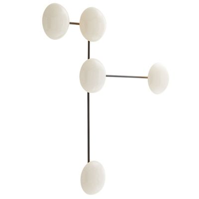 Glaze Sculptural Wall Sconce (Ivory w/ Blackened) - OPEN BOX