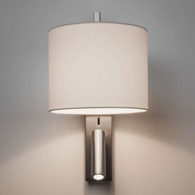 Ravello Reader Wall Sconce (Matte Nickel/White) - OPEN BOX