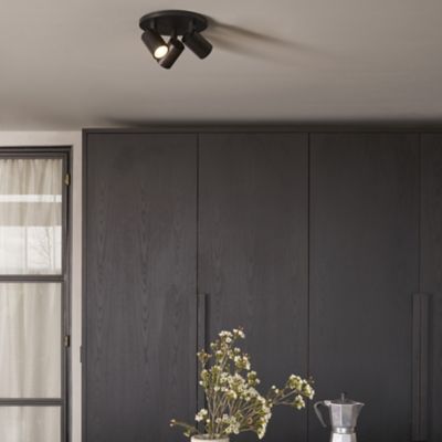Shown in Matte Black finish, lit, in use