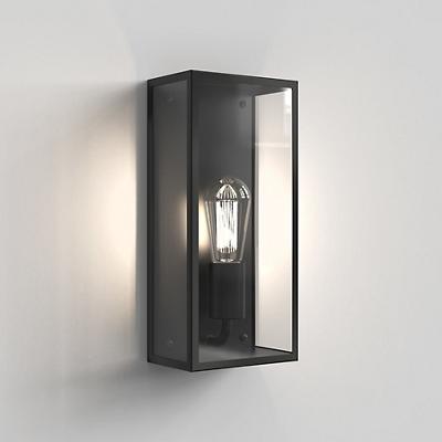 Messina Outdoor Wall Sconce (Clear|Textured Black)-OPEN BOX