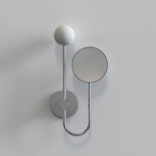 Orb Wall Sconce with Mirror