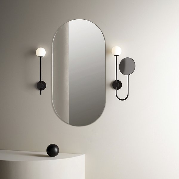 Orb Wall Sconce with Mirror