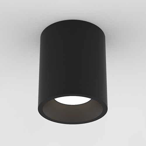 Kos Round LED Flushmount (Black/3000) - OPEN BOX RETURN