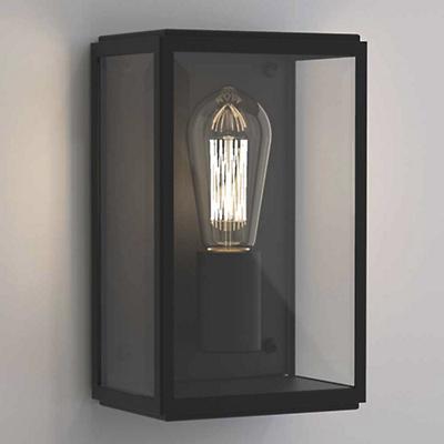 Homefield Outdoor Wall Sconce(Clear|Textured Black)-OPEN BOX