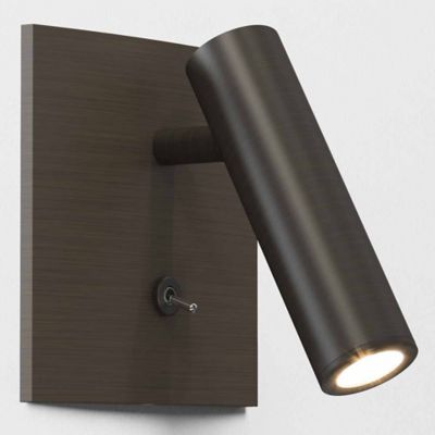Enna Square Switched Wall Sconce (Bronze/90)-OPEN BOX RETURN
