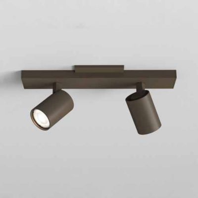 Ascoli Twin Light Track Fixture (Bronze) - OPEN BOX