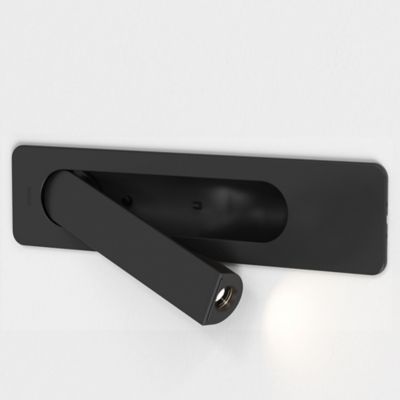 Shown in Matte Black finish, Small size, detail view, unlit