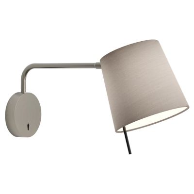 Mitsu Swing Arm Wall Sconce (Putty|Matte Nickel) - OPEN BOX