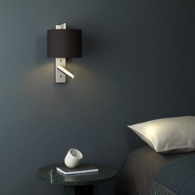 Shown in Polished Chrome finish, Black shade, in use