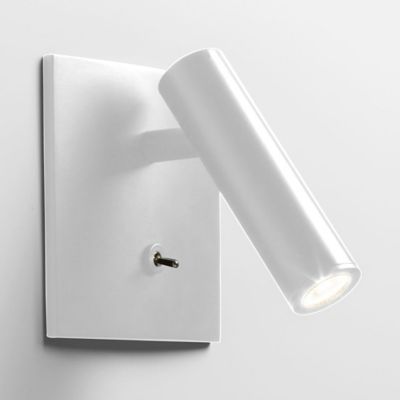 Enna Square LED Wall Sconce (White/Switched)-OPEN BOX RETURN