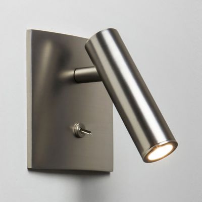 Enna Square LED Wall Sconce (Matte Nickel/Switched)-OPEN BOX