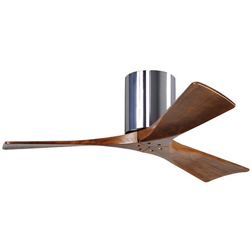 Irene Flushmount 3 Blade Ceiling Fan(Wlt/Nkl/42 In)-OPEN BOX
