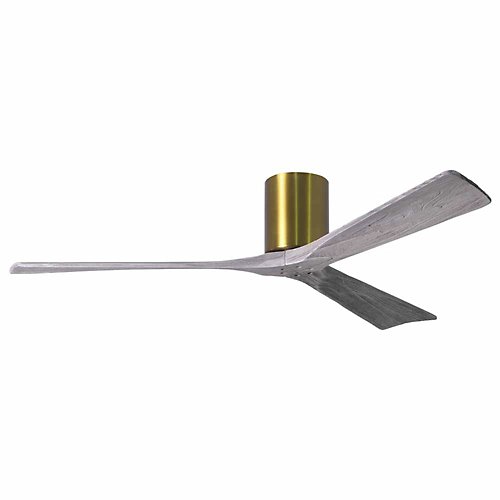 Irene Flushmount 3 Blade Ceiling Fan(Brn/Bras/60In)-OPEN BOX