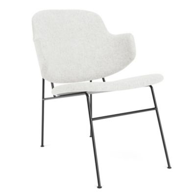 The Penguin Fully Upholstered Lounge Chair, Steel Base
