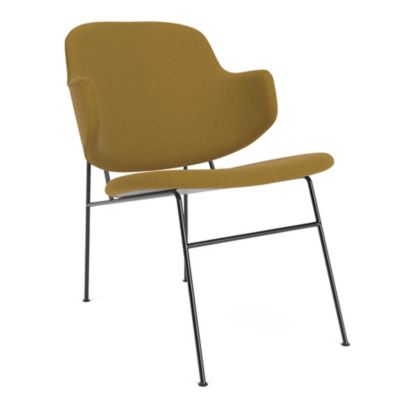 The Penguin Fully Upholstered Lounge Chair, Steel Base