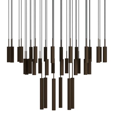 Tubulaire Multi-Light Chandelier