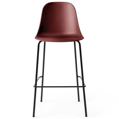 Harbour Armless Barstool(Burned Red with Black|Bar)-OPEN BOX