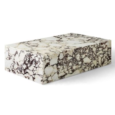 Plinth Coffee Table (Calacatta Viola Marble) - OPEN BOX