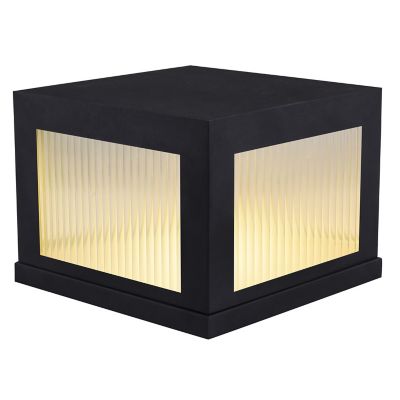 Avenue Outdoor Short LED Pier Mount (Black) - OPEN BOX