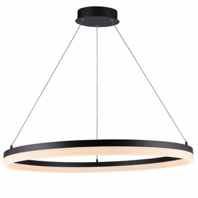 Circa LED Round Pendant (Black|31 In) - OPEN BOX