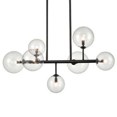 Delilah Linear Suspension Light (Black|40 Inch) - OPEN BOX