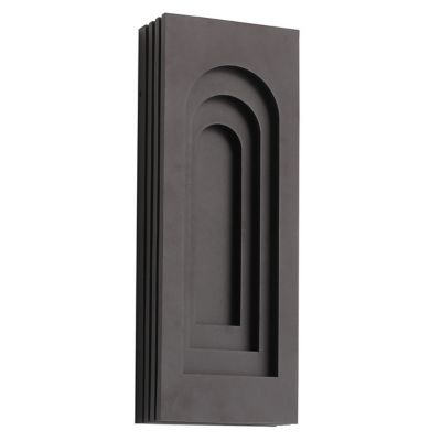 Avenue Outdoor Rectangular Curved Top LED Wall Sconce
