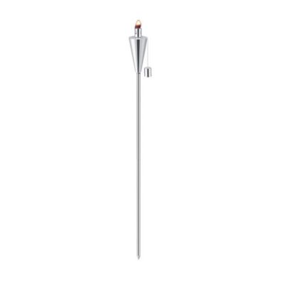 Anywhere Cone Stainless Steel Tall Outdoor Garden Torch, 4 Torches
